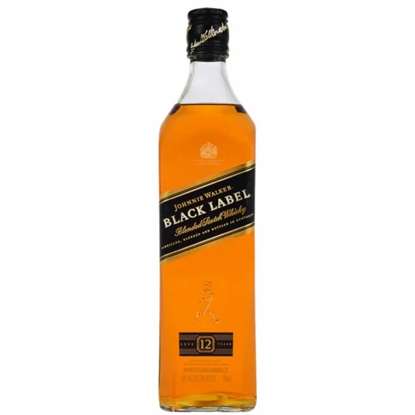 Image of Johnnie Walker Black Label 250ml Whisky - Savor the bold and distinctive flavors of Johnnie Walker Black Label Whisky in a compact 250ml bottle.