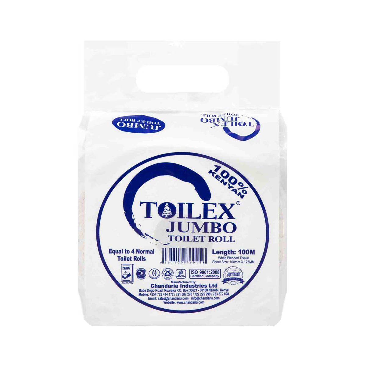 Toilex Toilet Tissue Jumbo 2 Ply 1 Roll price in Kenya – Buy online with fast delivery